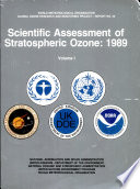 Scientific assessment of stratospheric ozone, 1989 /