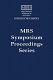 Advanced organic solid state materials : symposium held November 27-December 2, 1989, Boston, Massachusetts, U.S.A. /