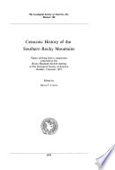 Cenozoic history of the Southern Rocky Mountains : papers derived from a symposium presented at the Rocky Mountain Section meeting of The Geological Society of America, Boulder, Colorado, 1973 /