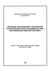 Mesozoic stratigraphy and Jurassic paleontology west of Harrison Lake, southwestern British Columbia /