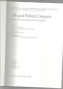 Tills and related deposits : genesis, petrology, application, stratigraphy : proceedings of the INQUA symposia on the genesis and lithology of Quaternary deposits, USA 1981, Argentina 1982 /