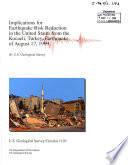 Implications for earthquake risk reduction in the United States from the Kocaeli, Turkey, earthquake of August 17, 1999 /