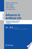 Advances in artificial life : 8th European conference, ECAL 2005, Canterbury, UK, September 5-9, 2005 : proceedings /