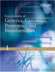 Encyclopedia of genetics, genomics, proteomics, and bioinformatics.