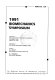 1991 Biomechanics Symposium : presented at the ASME Applied Applied Mechanics Division, ASME ; edited by R.L. Spilker, M.H. Friedmance, Columbus, Ohio, June 16-19, 1991 /