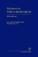 Advances in virus research. Cumulative Subject Index Volumes 25-47 /