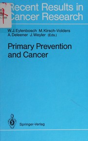 Primary prevention and cancer /