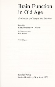 Brain function in old age : evaluation of changes and disorders /