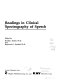 Readings in clinical spectrography of speech /