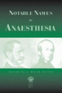 Notable names in anaesthesia /