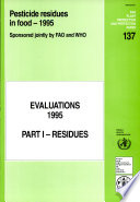 Pesticide residues in food, 1995 : evaluations.