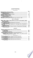 Oversight hearing on the science and technology programs of the Department of Commerce : hearing before the Subcommittee on Science, Technology, and Space of the Committee on Commerce, Science, and Transportation, United States Senate, One Hundred Fourth Congress, first session, January 31, 1995.