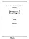 Management of optics programs, May 24, 1979, Huntsville, Alabama /