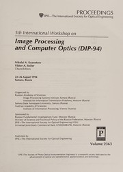 5th International Workshop on Image Processing and Computer Optics (DIP-94) : 22-26 August 1994, Samara, Russia /