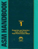 Properties and selection-- irons, steels, and high-performance alloys /