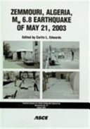 Zemmouri, Algeria : Mw 6.8 earthquake of May 21, 2003 /