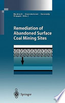 Remediation of abandoned surface coal mining sites : a NATO-Project /