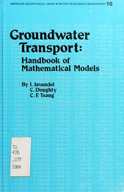 Groundwater transport : handbook of mathematical models /