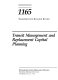 Transit management and replacement capital planning.