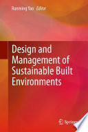 Design and management of sustainable built environments