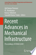 Recent Advances in Mechanical Infrastructure Proceedings of ICRAM 2020 /