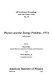 Physics and the energy problem--1974; [proceedings]