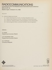Proceedings of the Third Mediterranean Electrotechnical Conference : MELECON '85, Madrid, Spain, October 8-10, 1985.