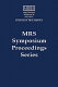 Amorphous and heterogeneous silicon thin films : fundamentals to devices--1999 : symposium held April 5-9, 1999, San Francisco, California, U.S.A. /