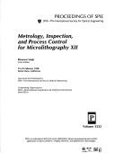 Metrology, inspection, and process control for microlithography XII : 23-25 February 1998, Santa Clara, California /