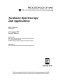 Terahertz spectroscopy and applications : 25-26 January 1999, San Jose, California /