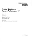 Image quality and system performance IV : 30 January-1 February, 2007, San Jose, California, USA /