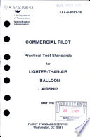 Commercial pilot : practical test standards for lighter-than-air, balloon, airship.