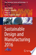 Sustainable design and manufacturing 2016 /