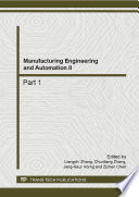 Manufacturing engineering and automation II /