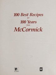 100 best recipes for 100 years from McCormick.