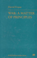 War : a matter of principles /