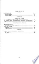 The right people? : oversight of the Office of Personnel Management : hearing before the Oversight of Government Management, the Federal Workforce, and the District of Columbia Subcommittee of the Committee on Homeland Security and Governmental Affairs, United States Senate, One Hundred Ninth Congress, second session, June 27, 2006.