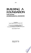 Strengthening science at the U.S. Environmental Protection Agency--National Research Council (NRC) findings : hearing before the Subcommittee on Energy and Environment of the Committee on Science, House of Representatives, One Hundred Sixth Congress, second session, July 13, 2000.