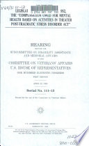 Legislative hearing on H.R. 952, the "Compensation Owed for Mental Health Based on Activities in Theater Post-traumatic Stress Disorder Act" hearing before the Subcommittee on Disability Assistance and Memorial Affairs of the Committee on Veterans' Affairs, U.S. House of Representatives, One Hundred Eleventh Congress, first session, April 23, 2009.