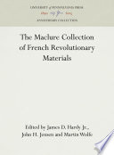The Maclure collection of French revolutionary materials
