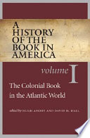 A history of the book in America /