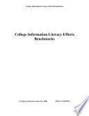 College information literacy efforts benchmarks.