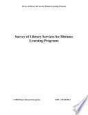 Survey of library services for distance learning programs.