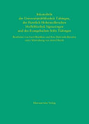 Inkunabeln der Universitätsbibliothek Tübingen, der Fürstlich Hohenzollernschen Hofbibliothek Sigmaringen und des Evangelischen Stifts Tübingen /