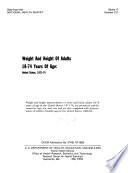 Weight and height of adults 18-74 years of age, United States, 1971-74  /