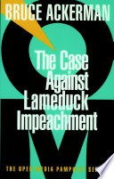 The case against lameduck impeachment