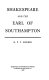 Shakespeare and the Earl of Southampton
