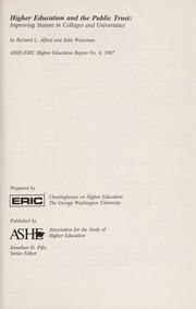 Higher education and the public trust : improving stature in colleges and universities /