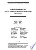 Technical report of the NAEP 1996 state assessment program in science /