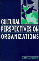 Cultural perspectives on organizations /